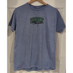 Notorious BIG aka Biggie Smalls Size M Blue‎ Tee Green Logo Hip Hop Retro 90s